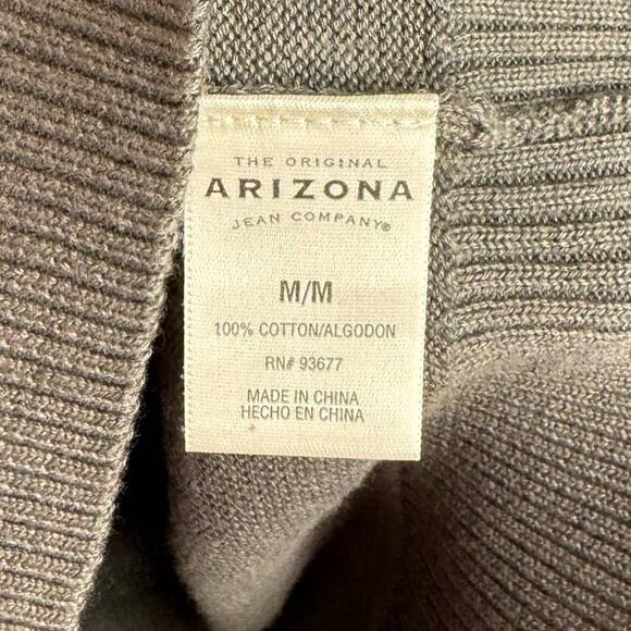 NWT ARIZONA JEAN COMPANY | Gray Argyle Button Up Cardigan Sweater | Kid's Medium - Picture 5 of 6
